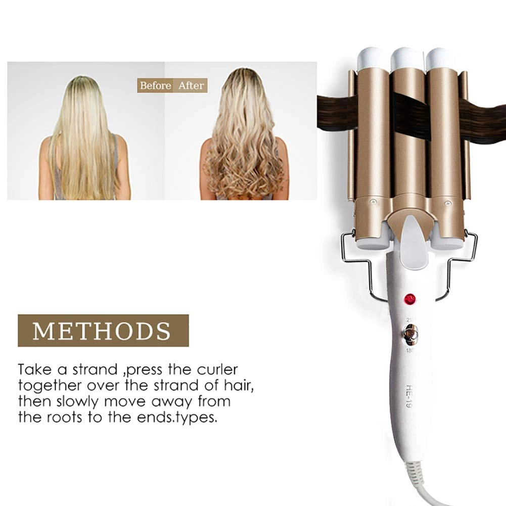 3 Barrel Hair Curler - 25 millimeters