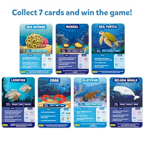 Guess in 10 Underwater Animals - Card Game