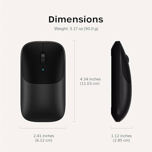 Slim EX Wireless Mouse - 2.4Ghz Receiver 2x Bluetooth 5.3