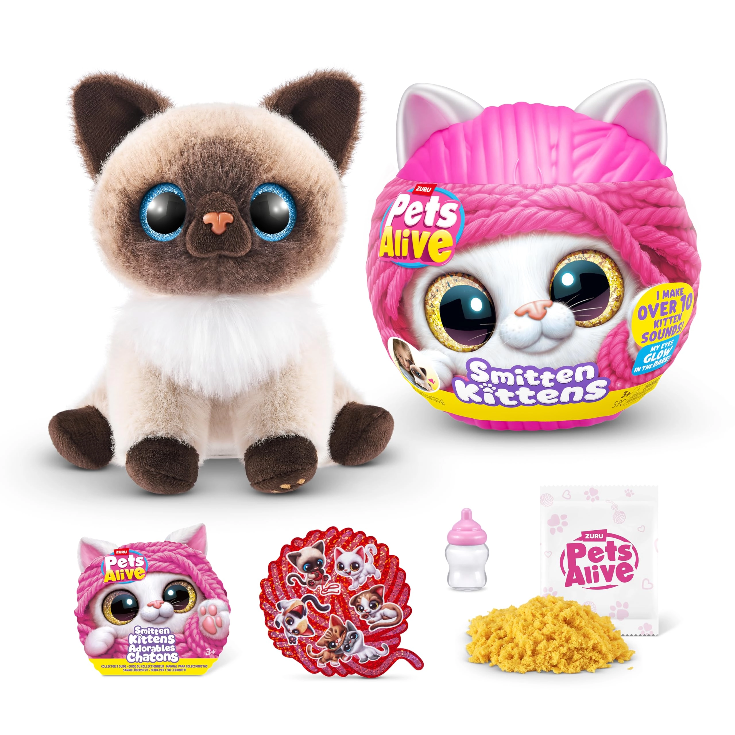 ZURU Siamese Cat Smitten Kittens Series 1 - 10 Sounds