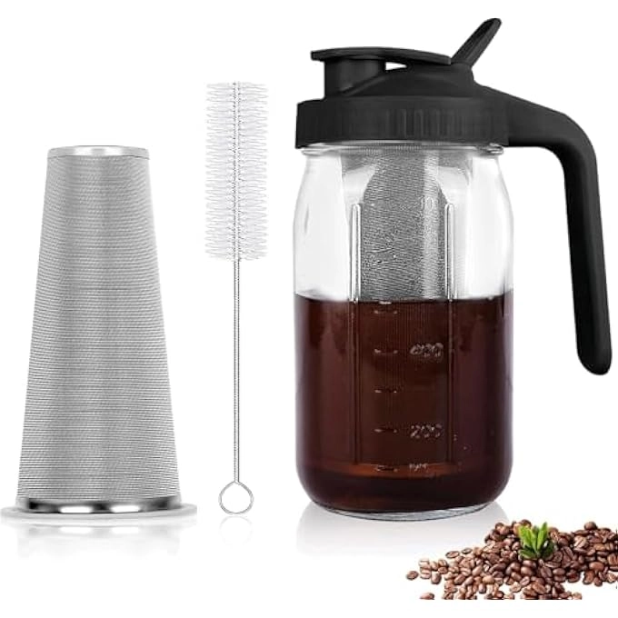 rayihni Cold Brew - 32 Oz Stainless Steel Filter