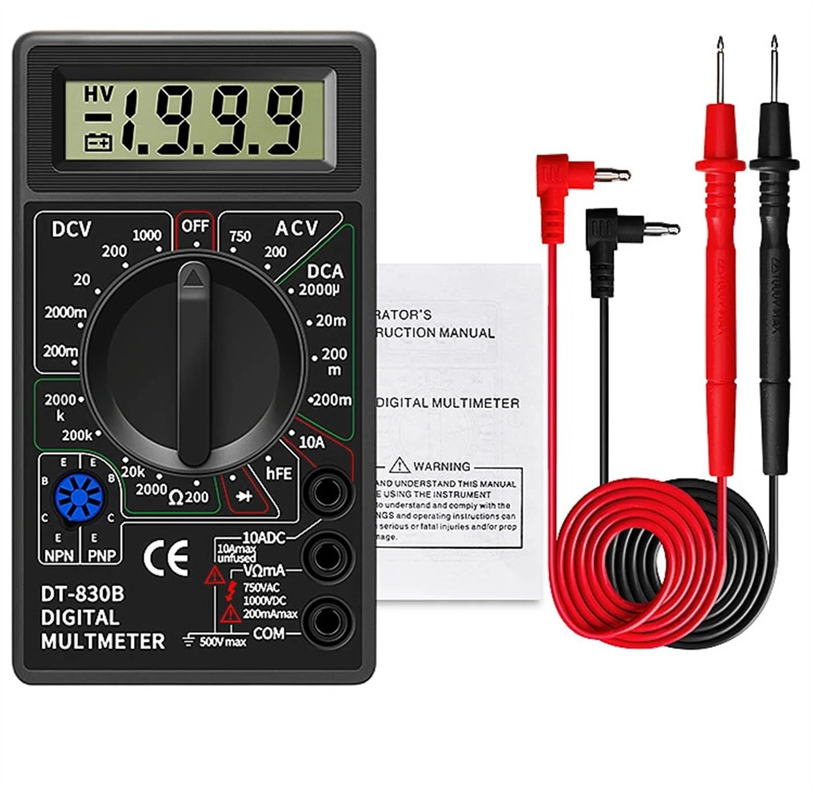 WVCLTVJA DT830B - AC/DC LCD 750/1000V