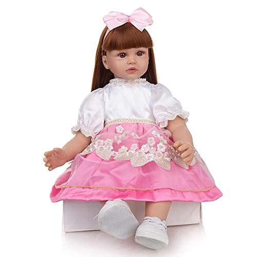 Rebirth Baby Doll - 48cm/58cm Silicone Limbs Cloth Body Panda Clothes Gift Set