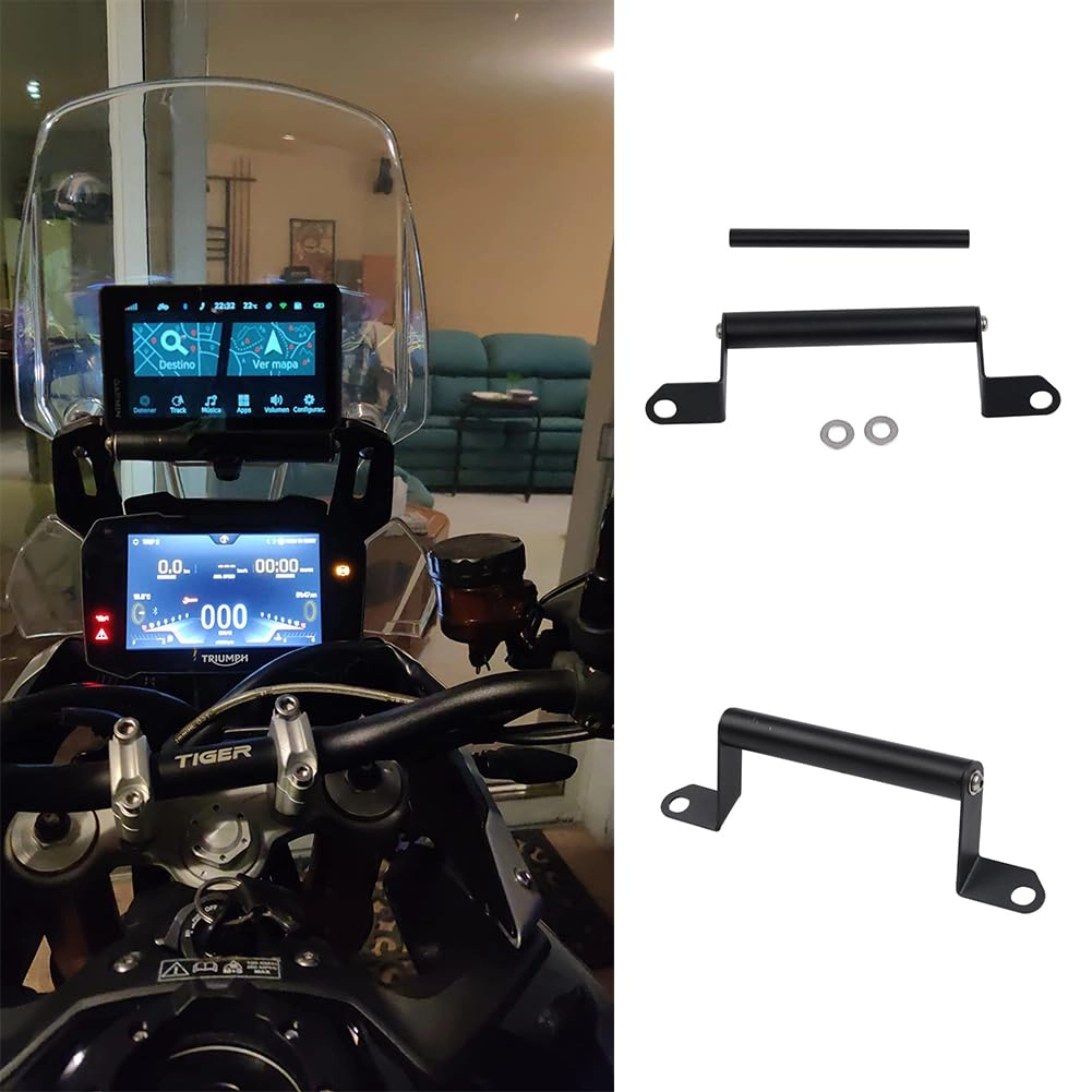 SUNDEER Motorcycle Navigation GPS Bar Mount Bracket - Tiger 900 2020-2024 12mm 22mm