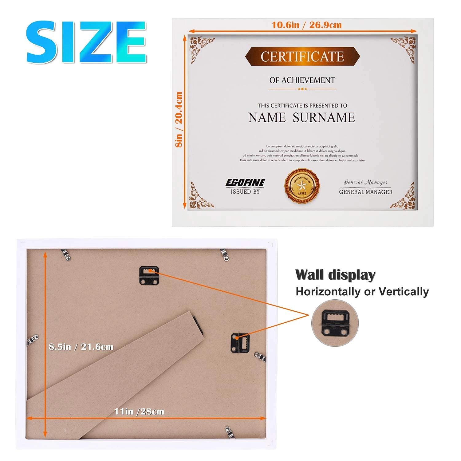 Picture Frames - 8.5x11