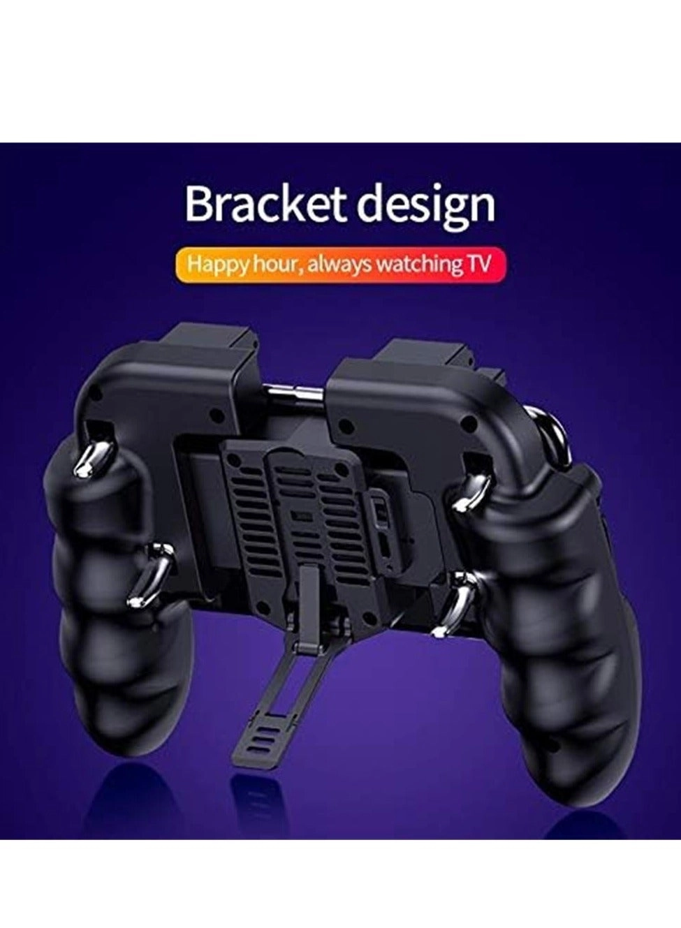 Mobile Game Controller - 4 Trigger Cooling Fan 6 Finger Operation