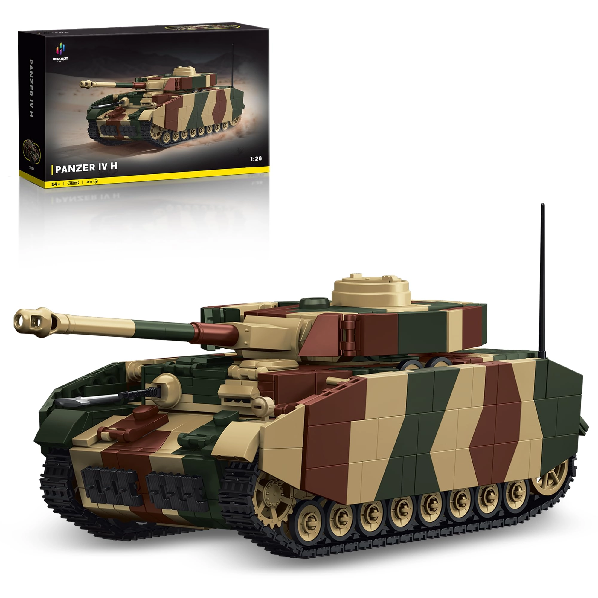 honchoes Panzer IV H - 1:28 Building Set