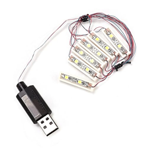 1x6 LED Down Lights - USB Powered Compatible with Lego Bricks