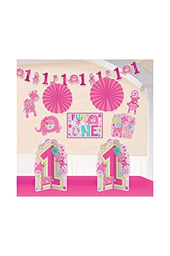 Amscan One Wild Girl 1st Birthday Room Decorating Kit