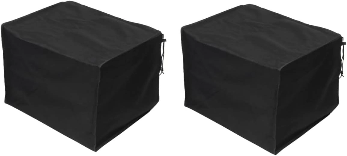 klarako Air Conditioner Cover - 2 pcs Black