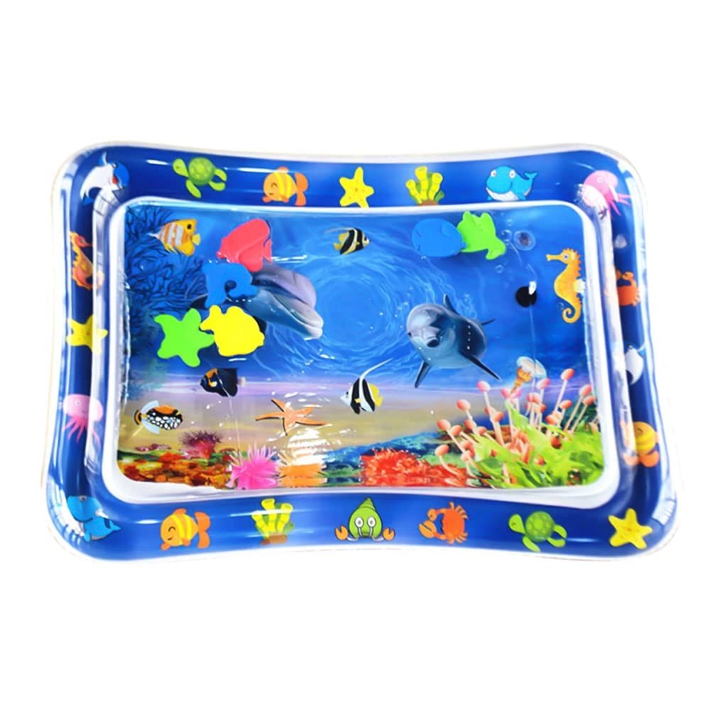 Tummy Time Inflatable Water Playmat - ocean-themed 0 month
