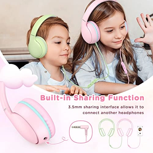 LE03-PINK Wired Headphone