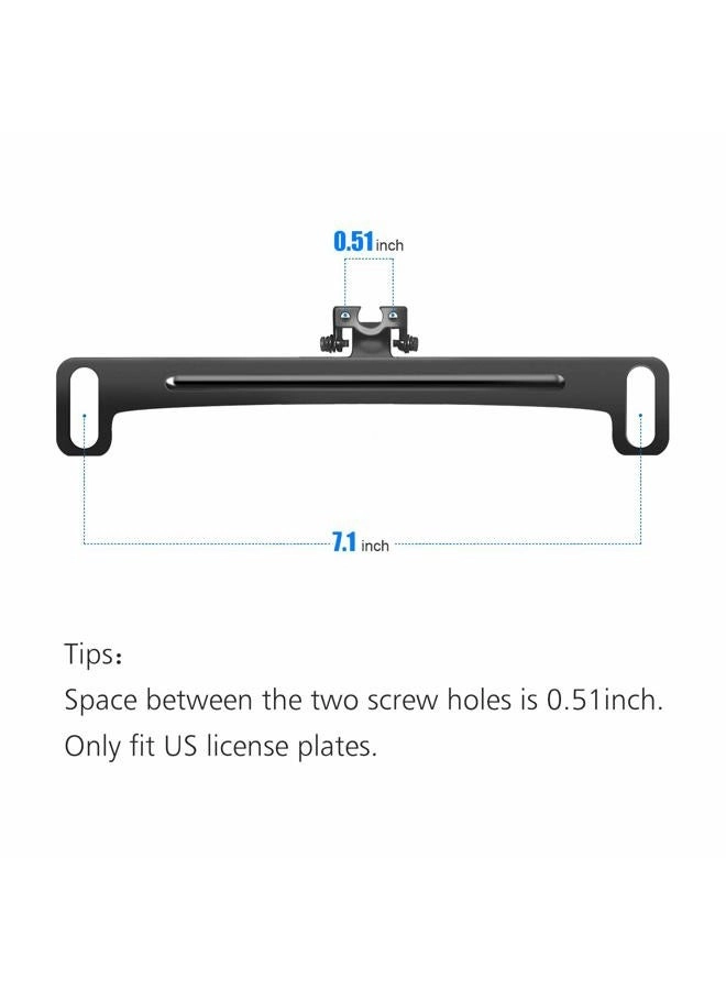 Stainless Steel License Plate Camera Mount - Universal Surface Mount