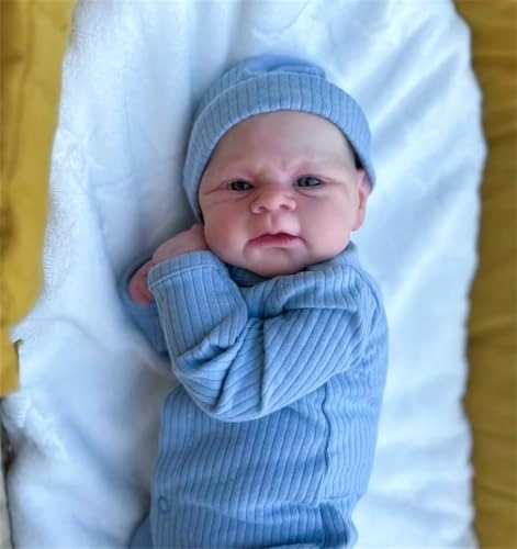 Reborn Baby Doll - 48 cm Silicone Baby Boy Ages 3+