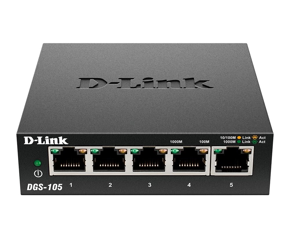 D-Link (Renewed) DGS-105/RE 5-ports