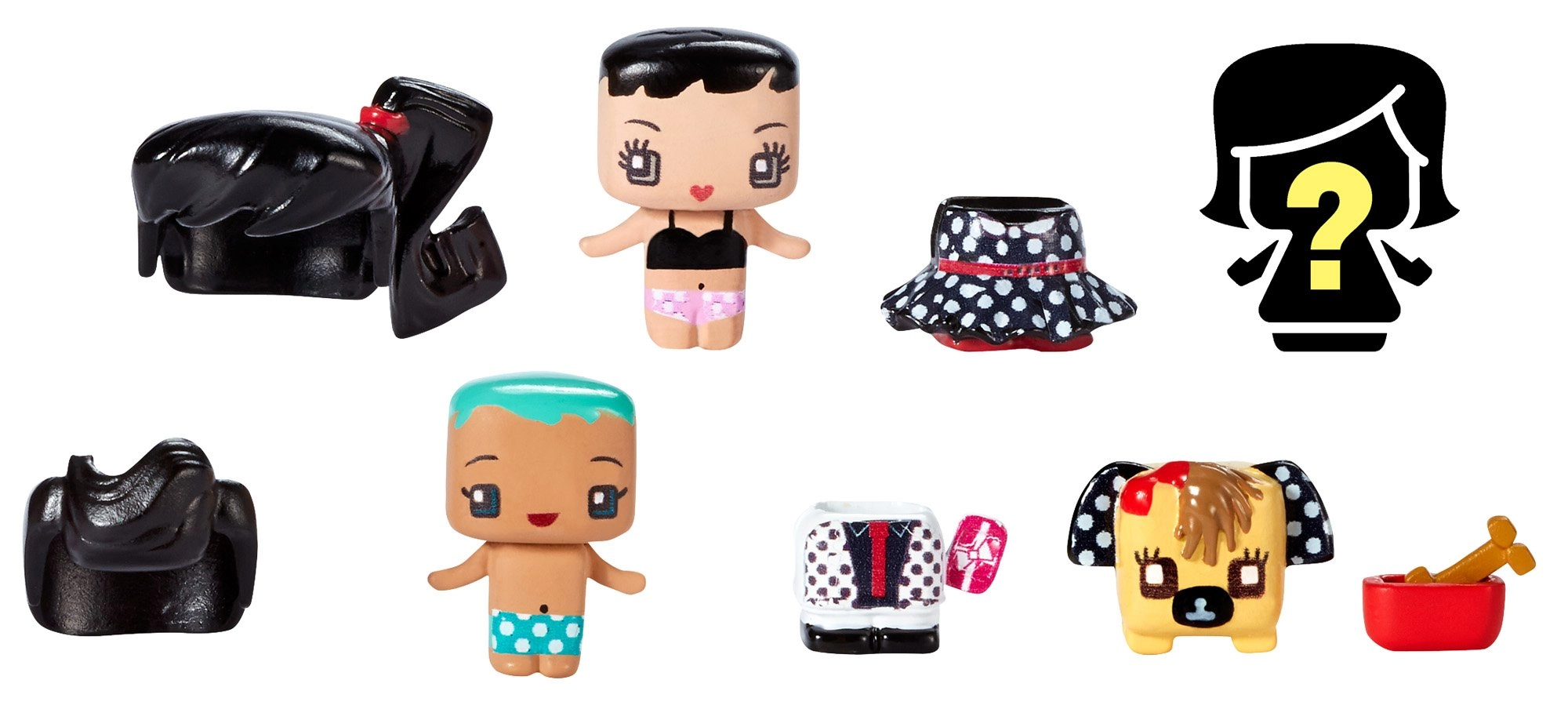 Mattel My Mini MixieQ's - Polka Dots (DWR13) 4 pcs