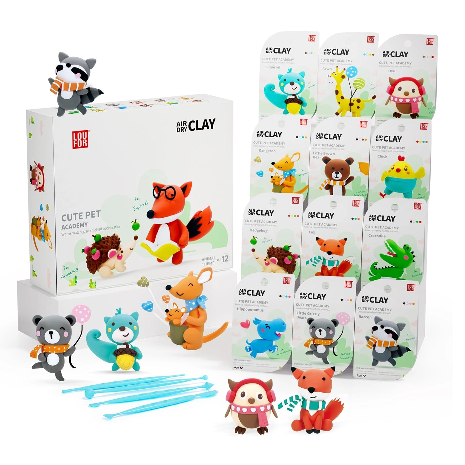 AIR DRY CLAY - FOAM CLAY SCULPTING TOOLS Kit