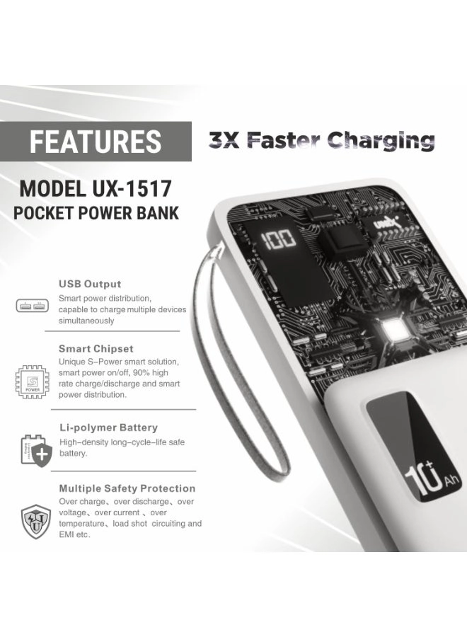 UX-1517 - 20000mAh 10W Fast charging
