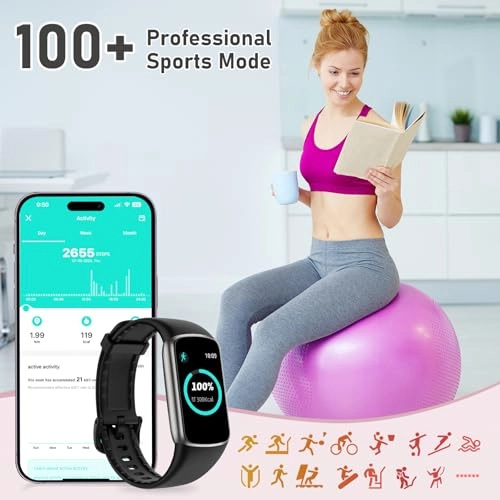 Fitness Tracker - 24/7 Heart Rate Sleep Tracker