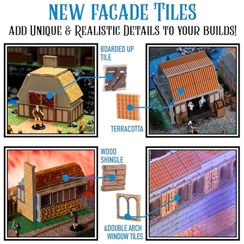 Dungeon Builder Set - 159 Pc Painted 3D Interchangeable