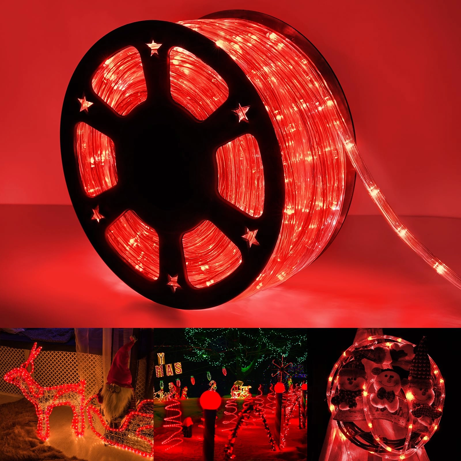 jnaurb LED Rope Lights - 100ft