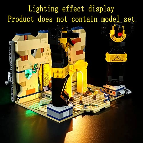 LED Lighting Kit for LEGO Escape from the Lost Tomb 77013 - Plastic Indiana Jones 1 4.5-5V