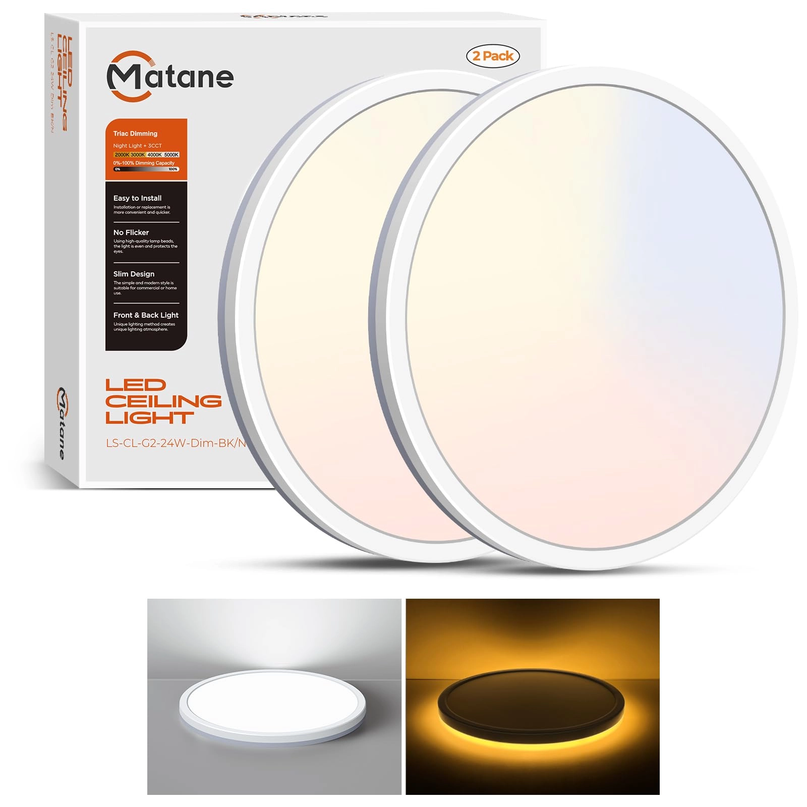 LS-CL-G2 - 3000K 4000K 5000K Dimmable