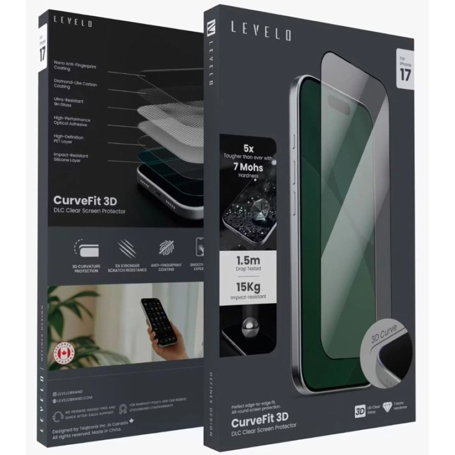 Curvefit 3D Screen Protector - iPhone 17 Pro