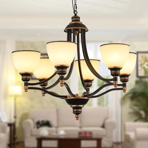 Vintage Farmhouse Chandeliers - Dimmable
