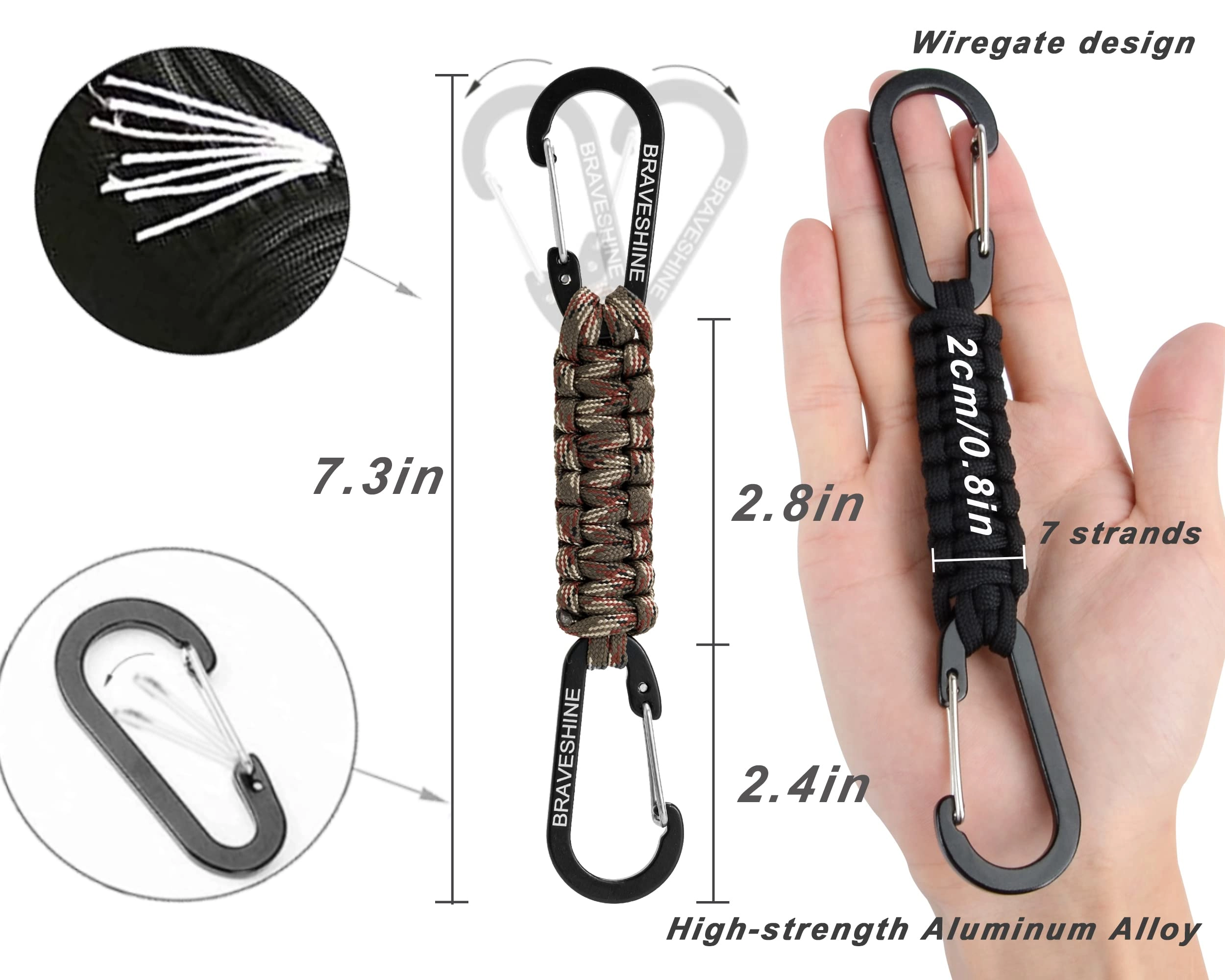 Paracord keychain
