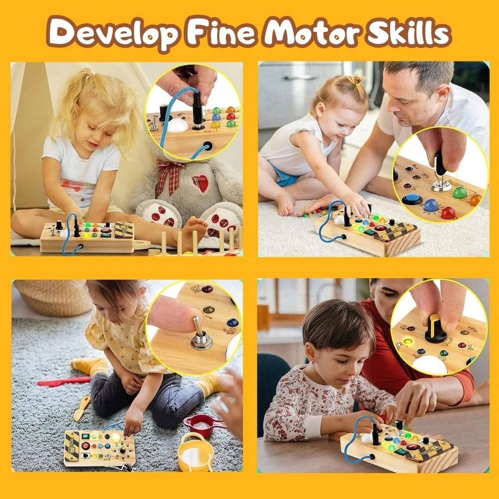 Montessori Busy Board - Suitable for 3 years and above