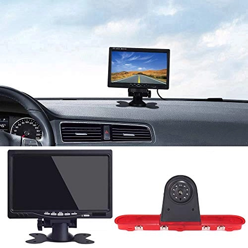 Brake Light Reversing Camera + Rear View Mirror Monitor - Night vision 628 x 586 pixels