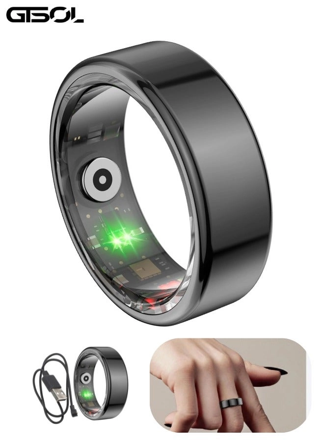 Smart Titanium Health Ring - Waterproof IP68 Heart Rate SpO₂
