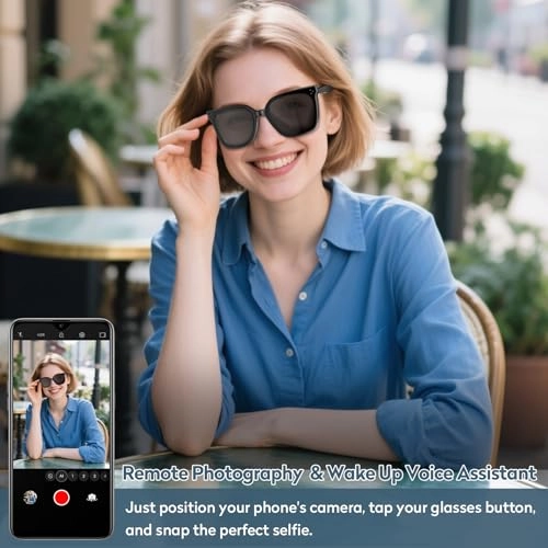 Smart Bluetooth Glasses - UV400 Polarized Built-in Mic & Bluetooth 5.3