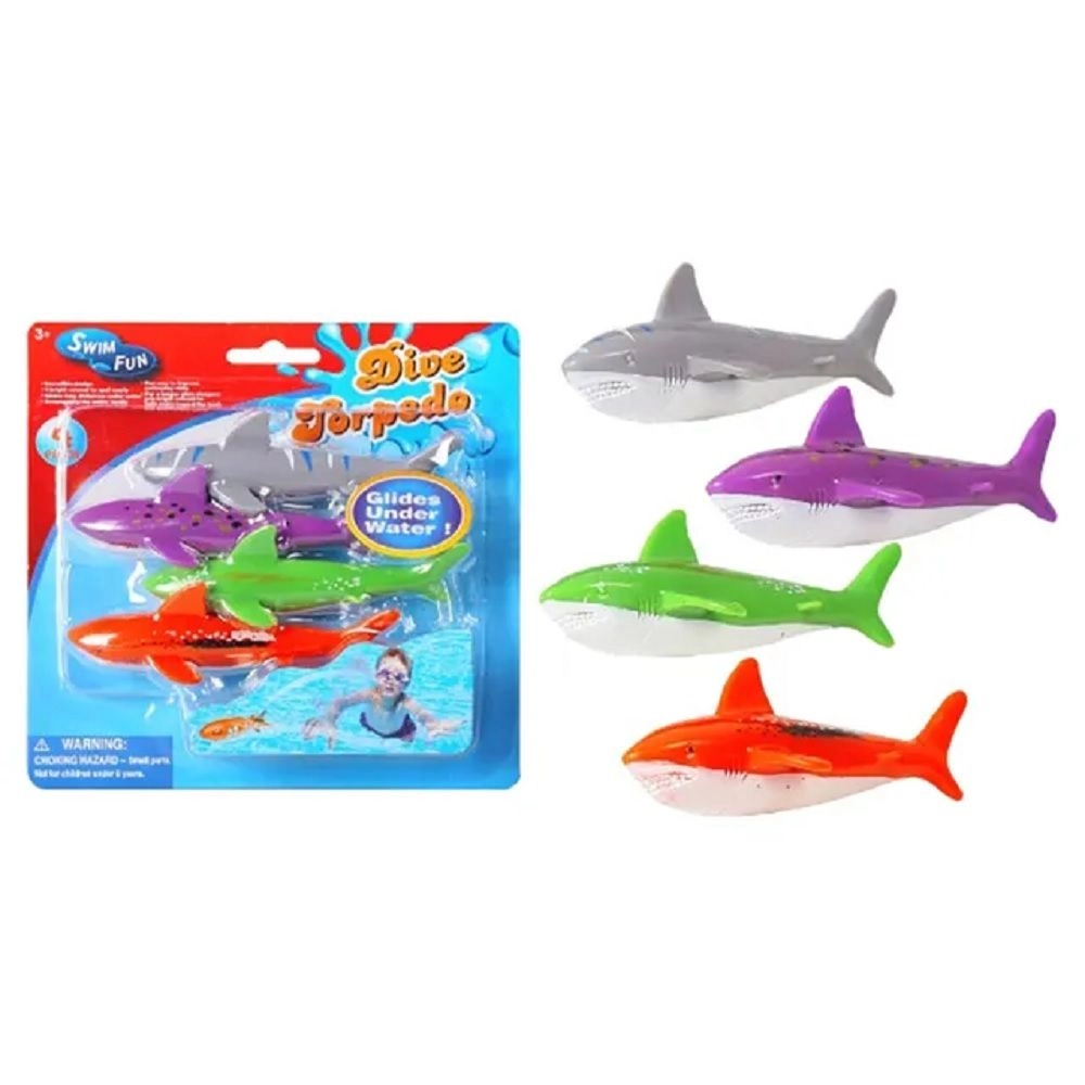 MONDO Diving Shark Variety Toys - 5+ Multi Colour