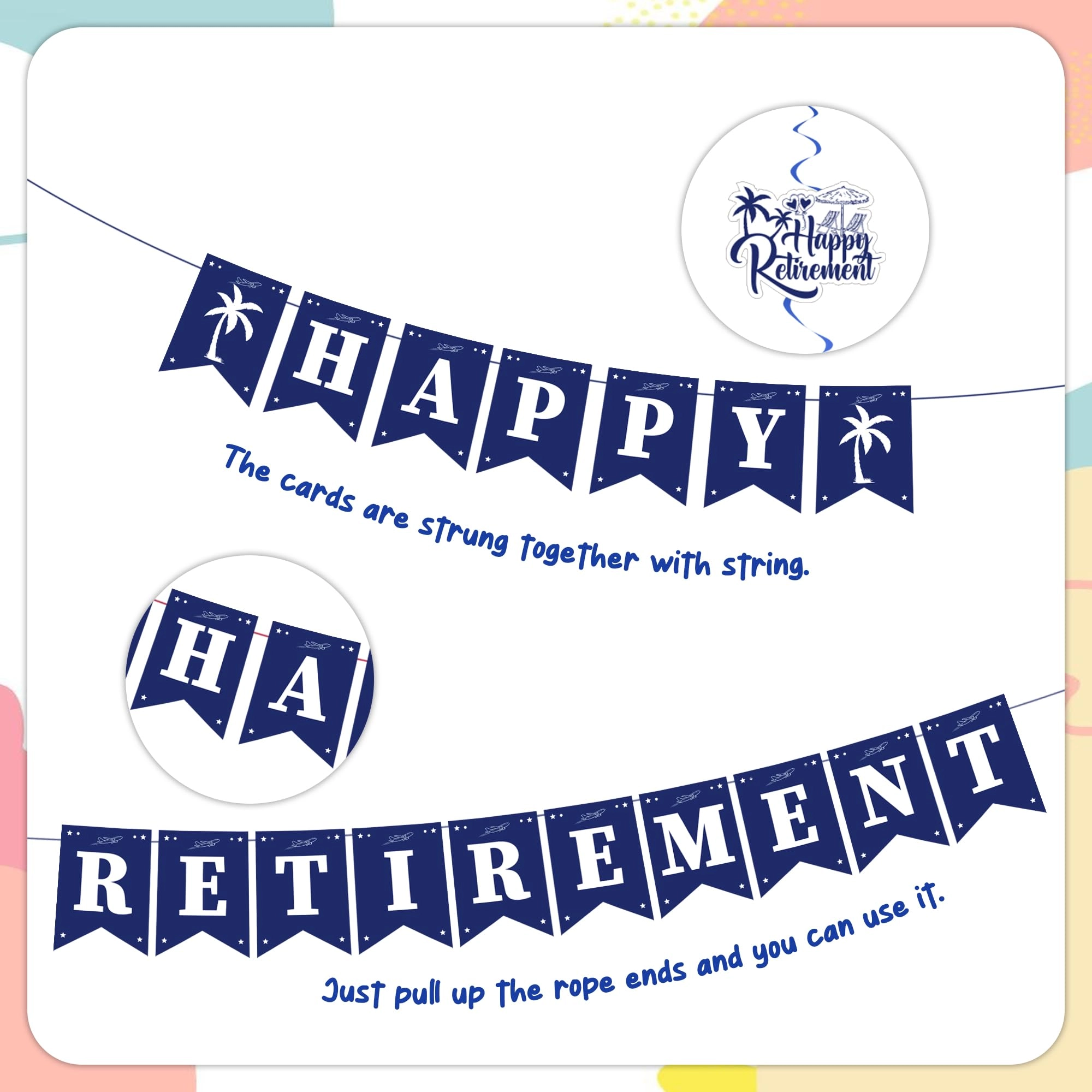 Retirement Theme Party Set - 34 Pcs Retirement