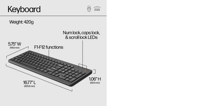 Keyboard - Wireless + Mouse