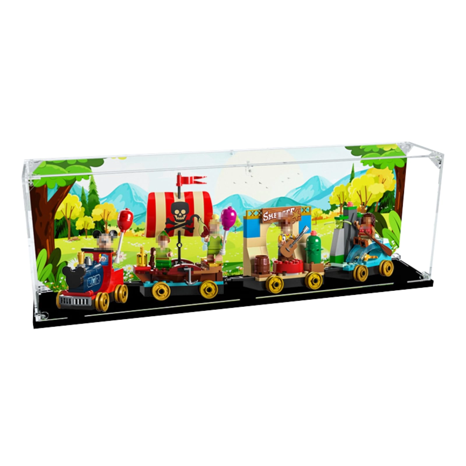 SUNHON Figures Display Box for LEGO Celebratiion Train 43212 - acrylic