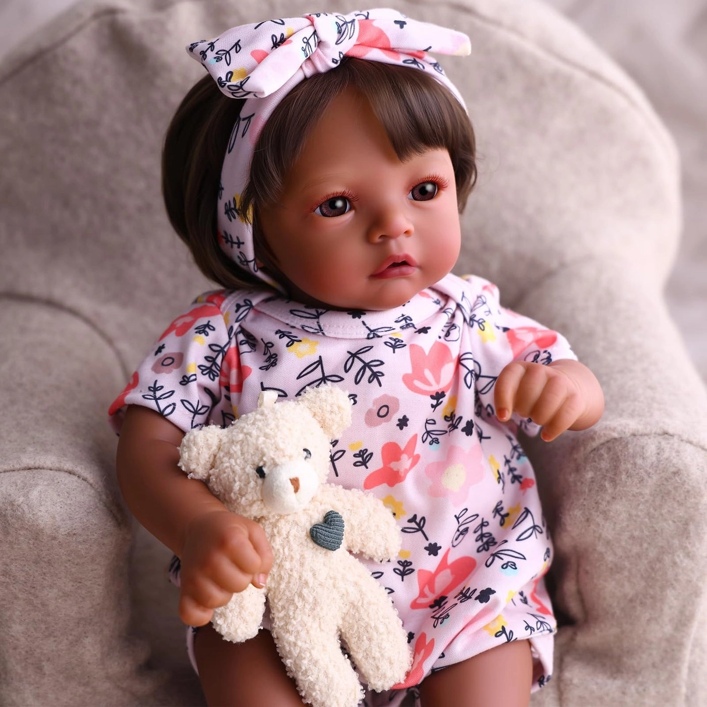 Reborn Baby Doll - 17 Inch Vinyl Cotton Girl Ages 3+