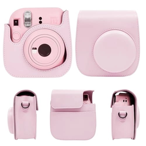 Camera Accessories Compatible with Instax Mini 12 / Mini 11 / Mini 9 - Leather Camera Bag Photo Album Bundle