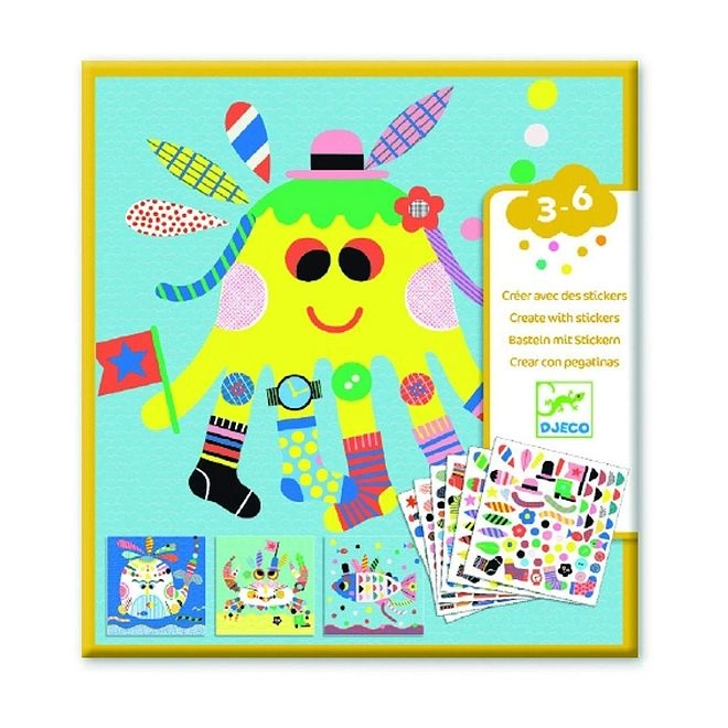 Sea Creatures Sticker Book 6 pcs
