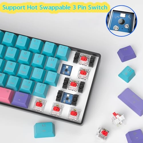 60% Wireless Mechanical Keyboard -  Wired/Wireless