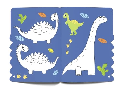 Dinosaurs - Coloring and Sticker Activity Book - 48 pages 150+ Stickers