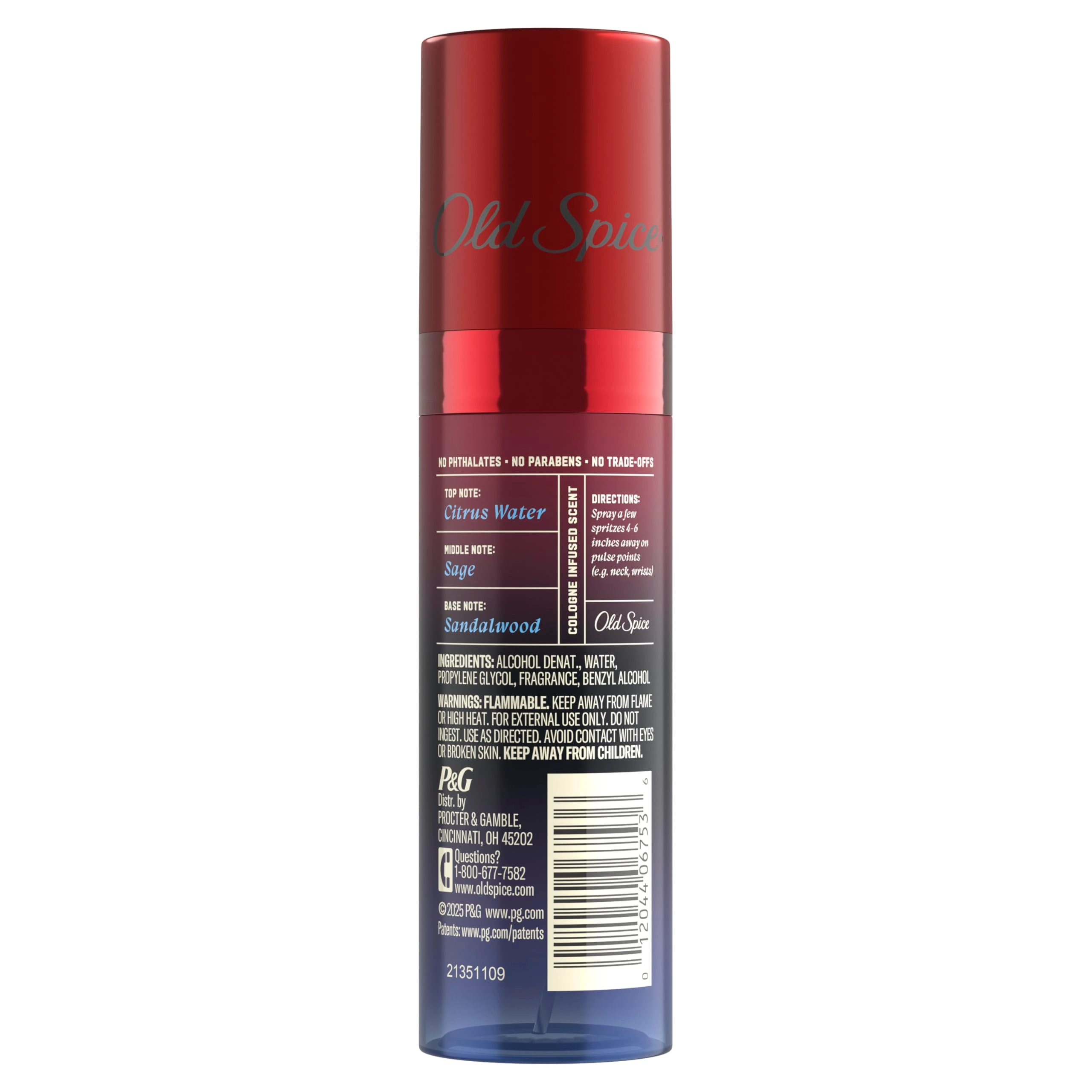 Cologne Mist - 3.8 oz