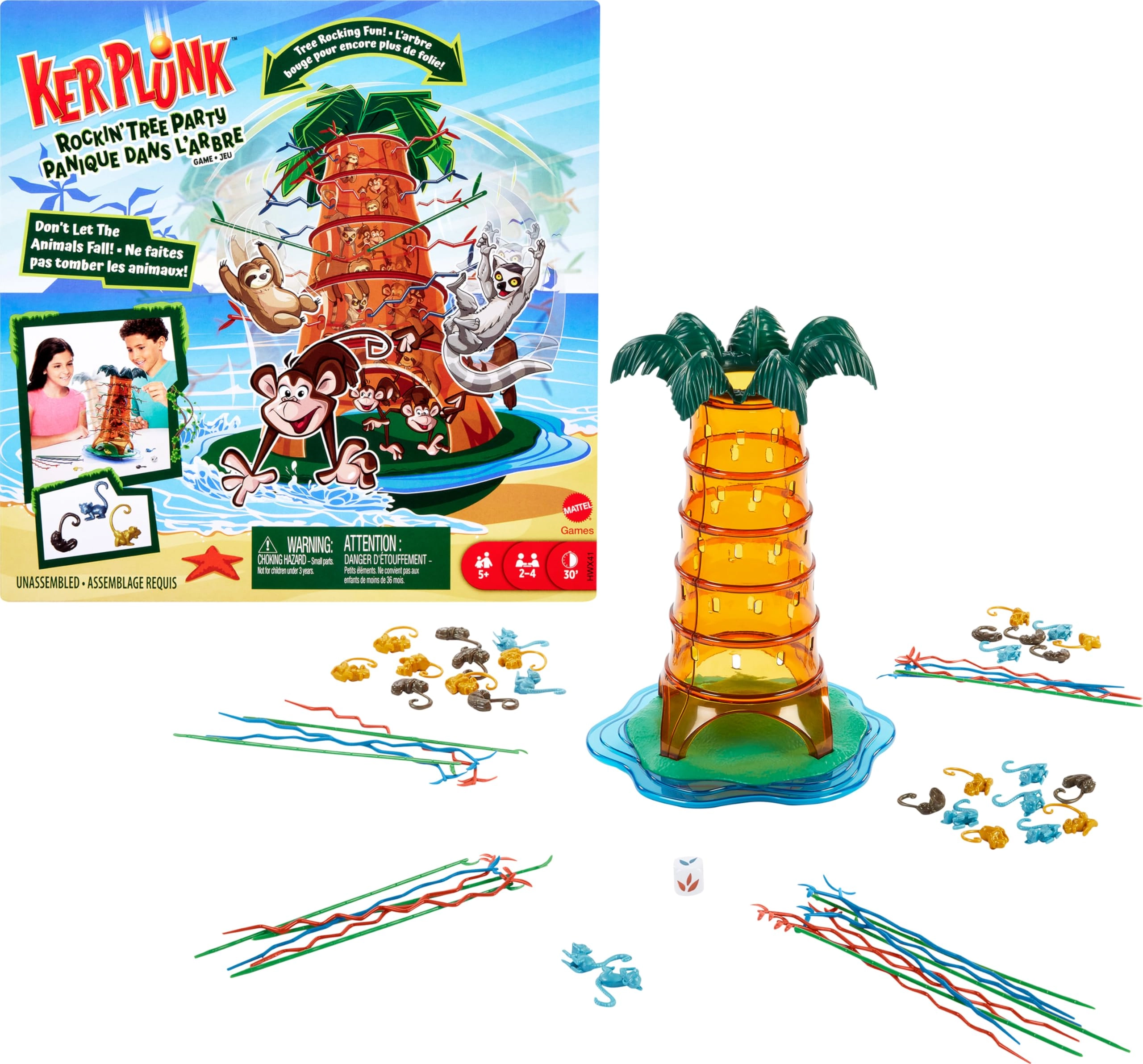 Mattel Kerplunk Rockin' Tree Party - 5 years and older