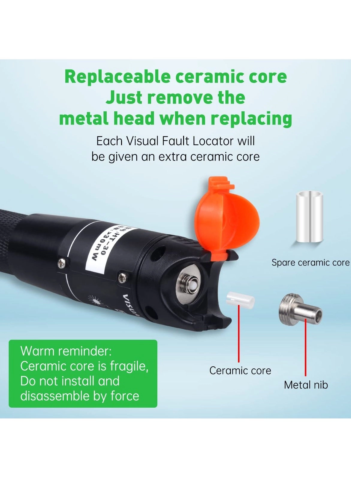 Fiber Visual Fault Locator - LC/FC/SC/ST VFL