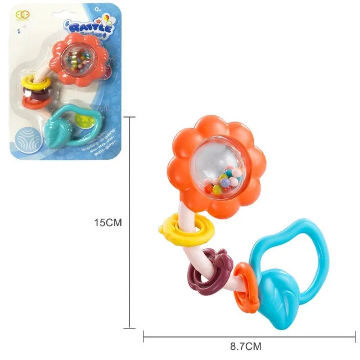 Baby Rattle Teething Toy - Suitable for 0 month & above