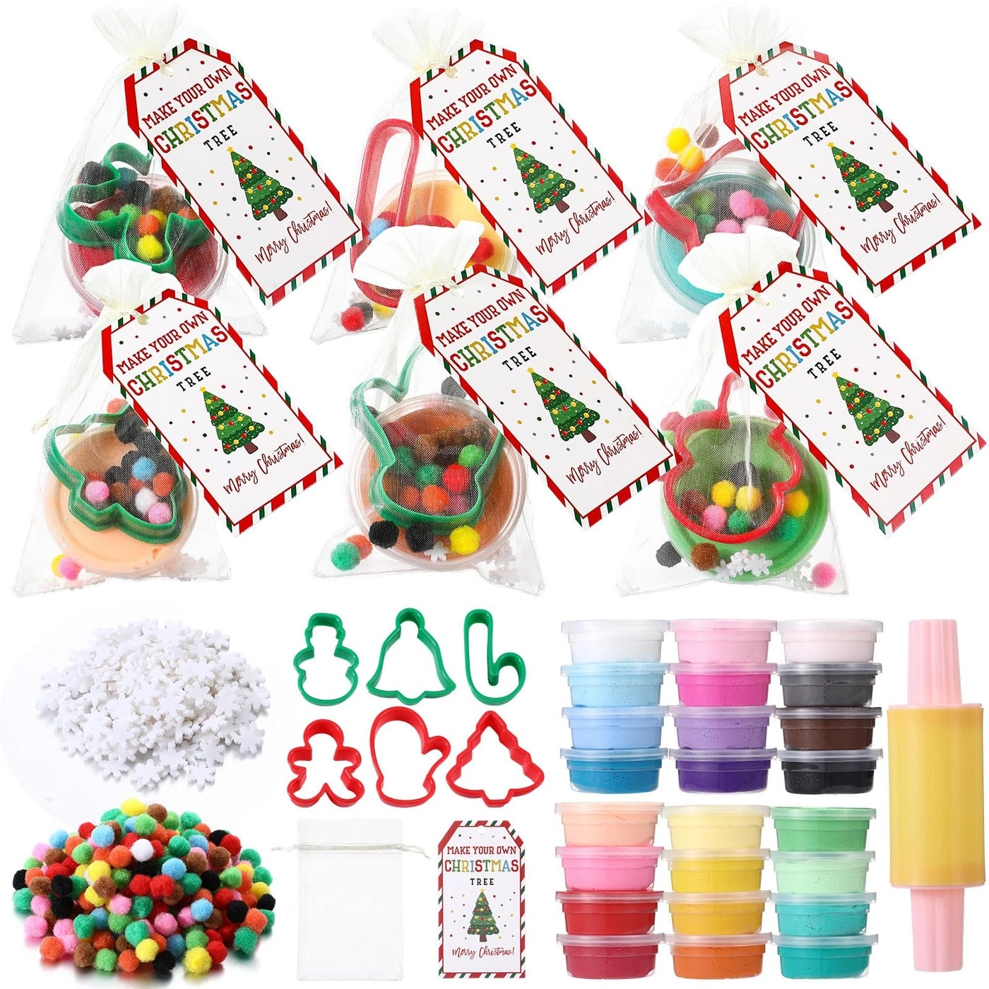 Christmas Air Dry Clay Kit - 123 Pcs