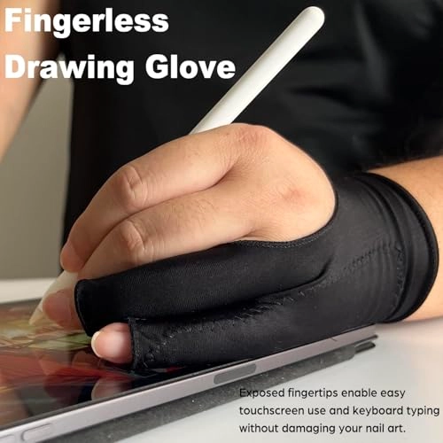 Artist Drawing Glove - Small 2 Pack 2 Finger