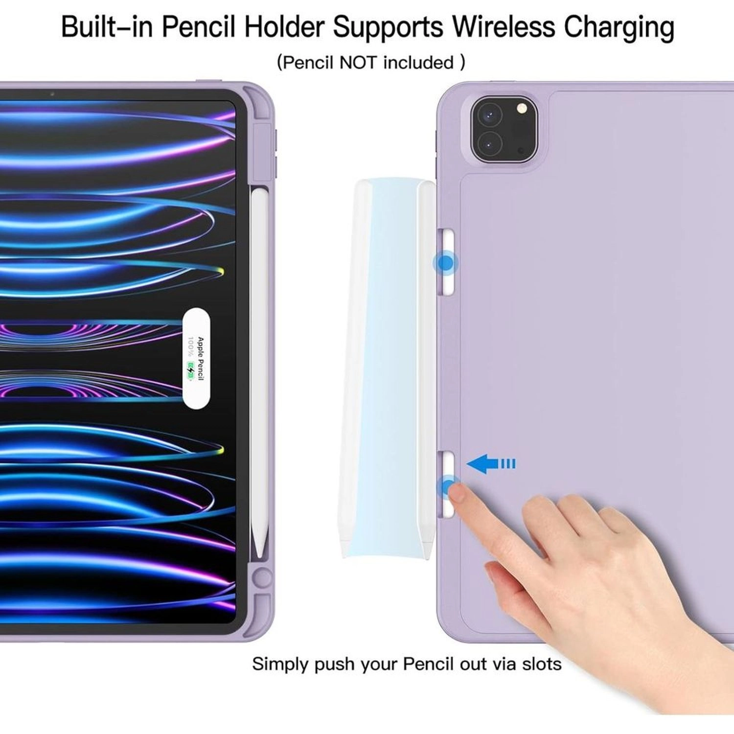 Flip Case with Pencil Holder for iPad 10.2-inch